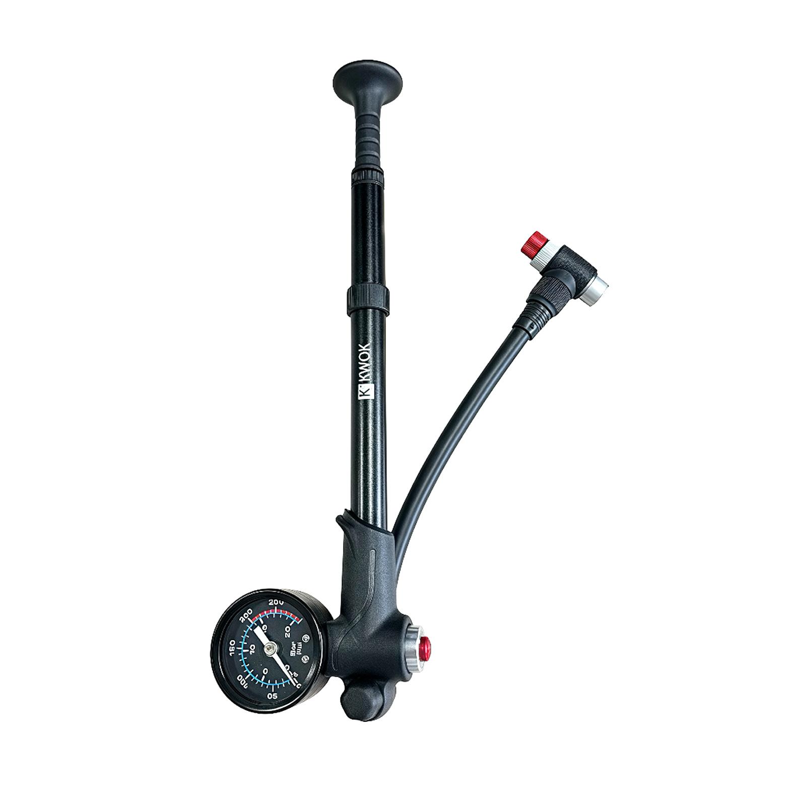 Bicycle Front Forks Pump Air Shock Rear Suspension Absorber Pump MTB Mountain Bike Air Pump 300PSI Tire Damper Air Inflator Pump чёрный