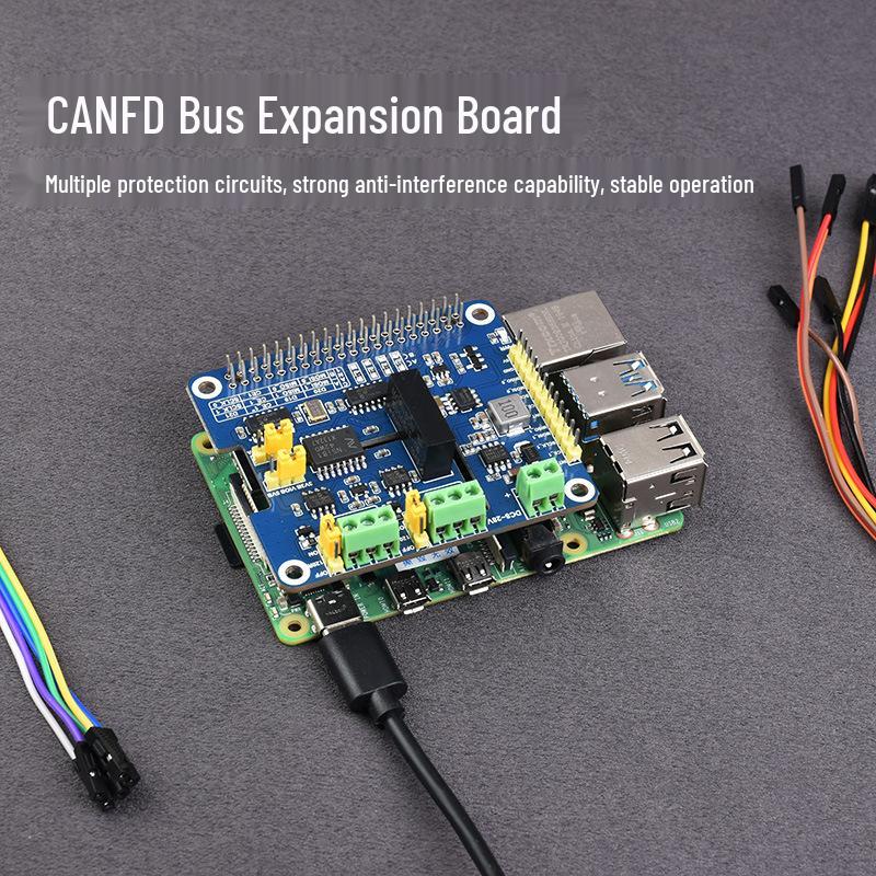 MicroSnow Pi 4 Dual-Channel Isolated CAN FD SPI Expansion Board
