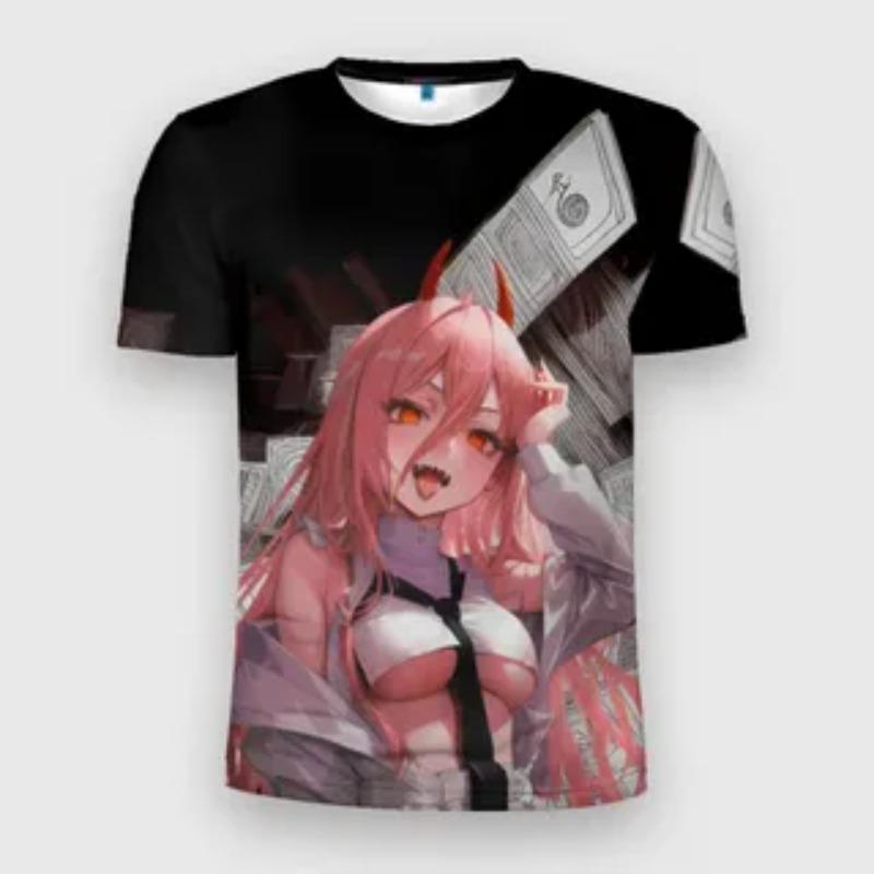 Anime Pattern 3D Printed T-shirt Perfect Gift Anime Fans Japanese Anime Enthusiasts Casual Comfortable Short Sleeve T-Shirt