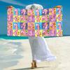 Retro Pink Panther Cartoon Druck Strandtuch Weiches Strand-Outdoor-Pool-Handtuch Schnelltrocknendes Badetuch Schwimm-Druck Außen-Picknick-Strandmatte Strandtuch