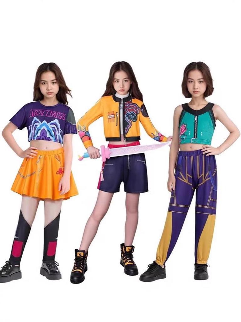 Nový kostým Hunter Girl KPOP pro cosplay na Halloween: Rumi Zoe Edition