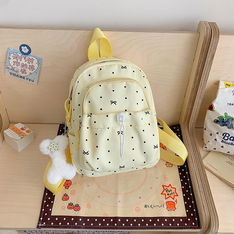 Schoolbag1011 spring new fashion schoolbag junior high school girl girl heart polka dot bow schoolgirl backpack