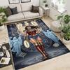 Wonder Woman pattern rug, suitable for living room, bedroom, bedside, balcony and other places, Nordic style decorative rug,