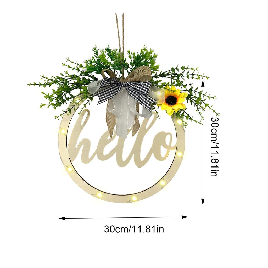 Welcome Door Hanger Door Decoration Door Wreath Front Door Wreath Decor