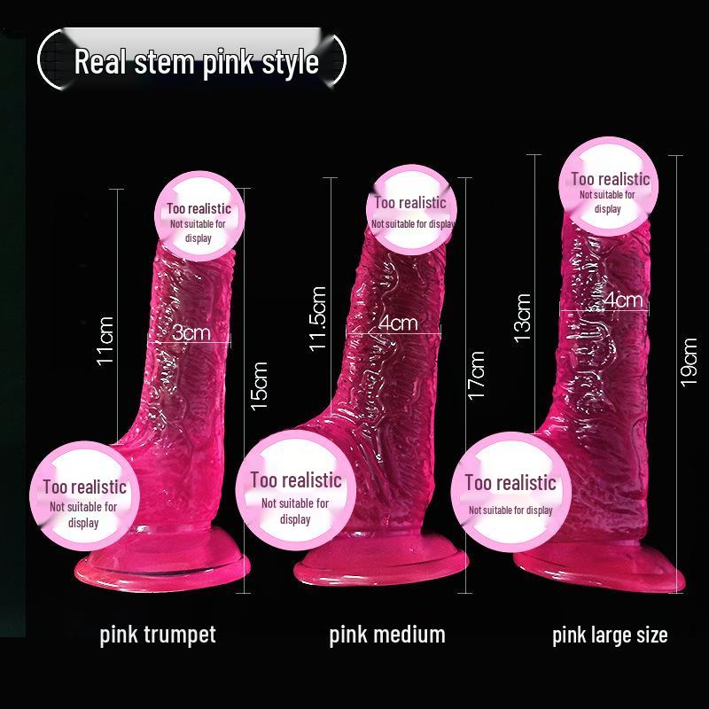 Crystal Clear Soft Silicone Dildo - Female Masturbator Toy