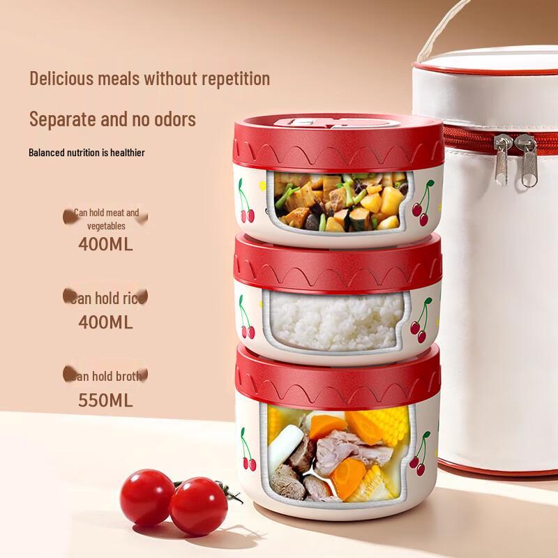 Licheers Stainless Steel Vacuum Insulated Lunch Box Set