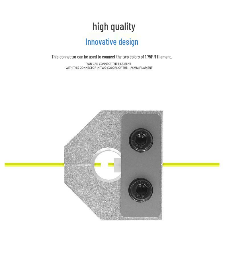3D Printer Filament Sensor Connector for 1.75mm PLA/ABS with Wrench