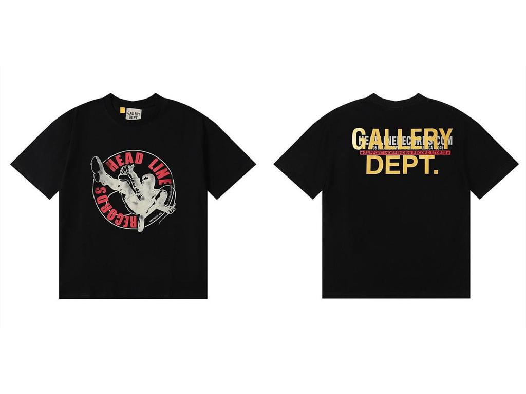 GALLERY DEPT American Tide Tie-Dye Graffiti Short-Sleeve T-Shirt