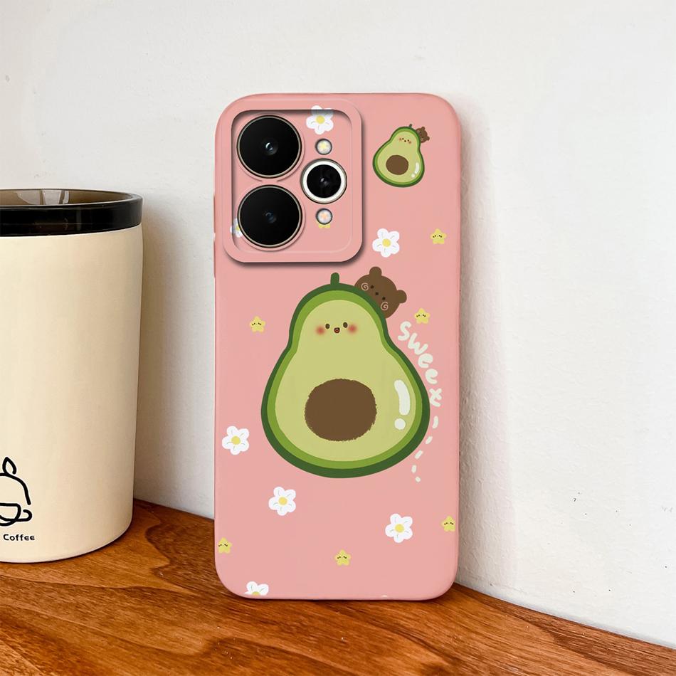 Cartoon Case For Realme 15 Pro Cute Dinosaur Liquid Silicone Lens Protection Back Cover Soft Phone Cases For Realme 15Pro 5G
