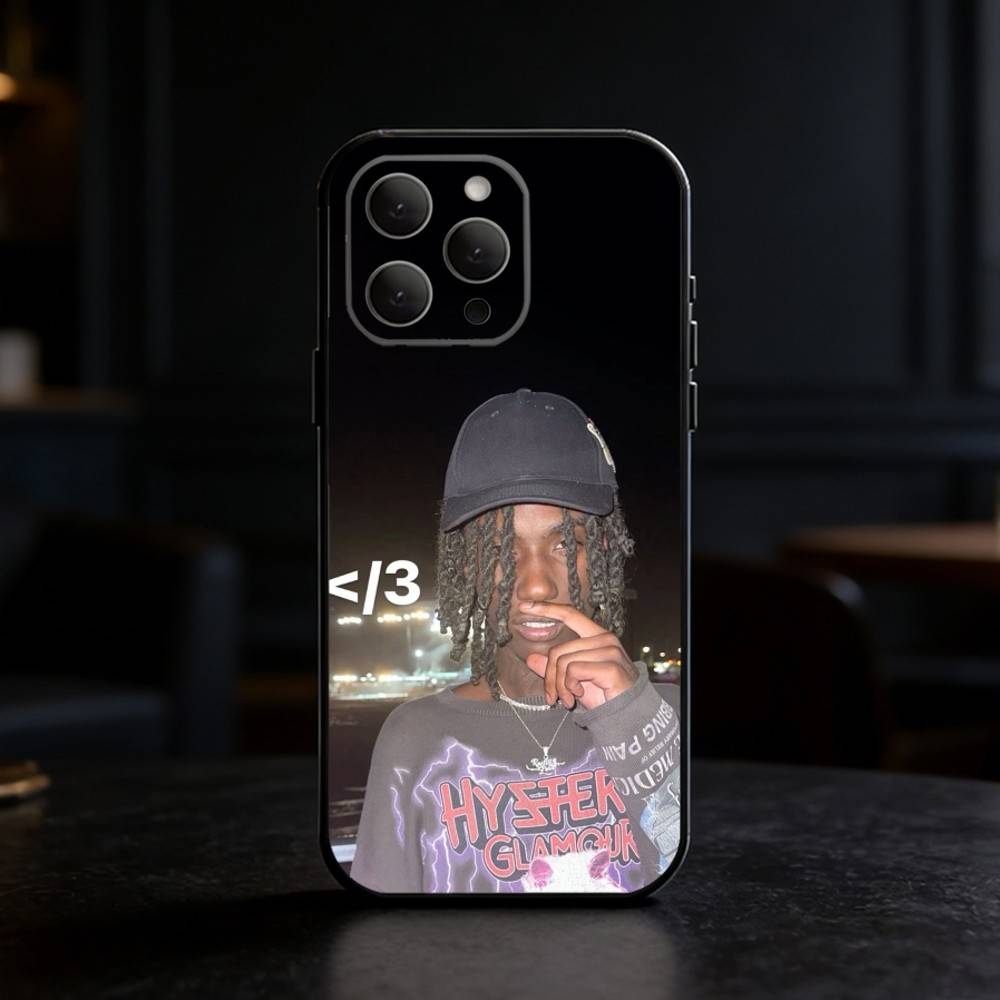 O-OsamaSon Rapper Handyhülle Für iPhone 17,16,15,14,13,12,11 Plus,Pro,Max,Mini Silikon schwarz Weiche Hülle