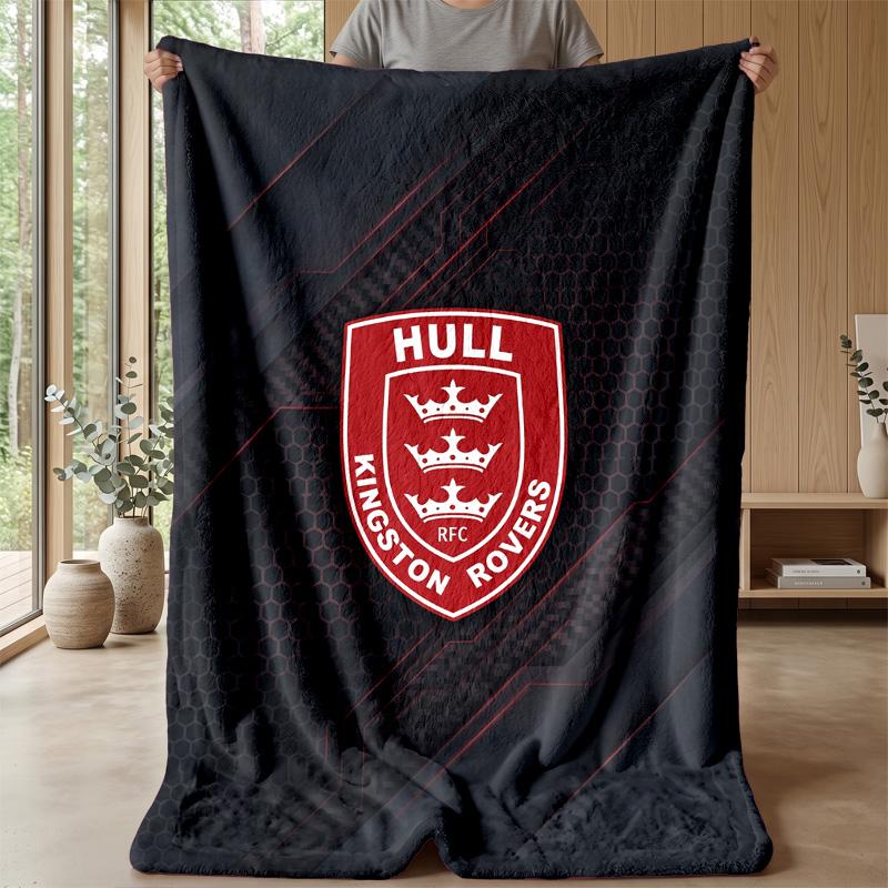 Coperta in Pile Flannel Hull KR Coperta Calda e Accogliente per Divano Letto Viaggio Uso in Tutte le Stagioni