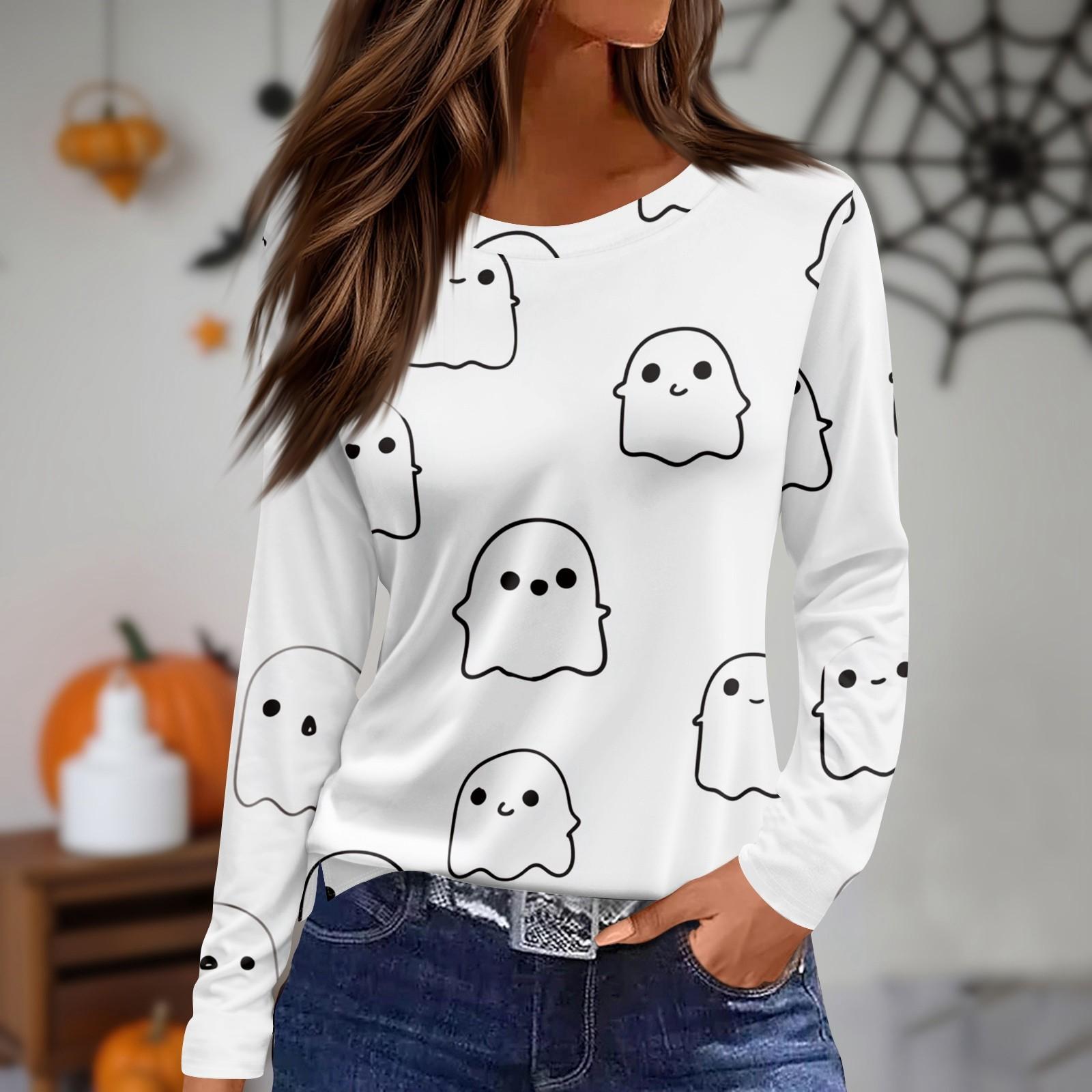 

Женский повседневный топ с длинным рукавом и принтом, с круглым вырезом L бежевый