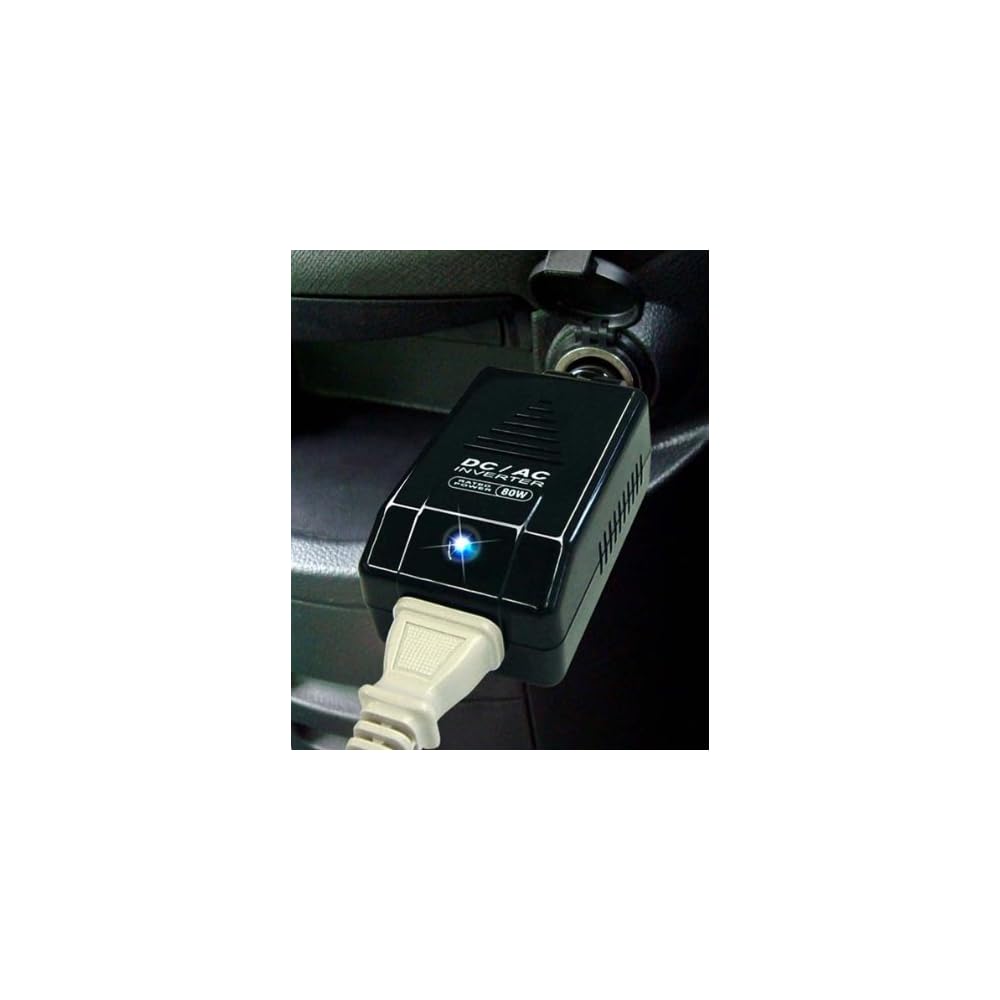 Kashimura DC/AC Inverter 80W KD-63 Compact Power Converter for Car and Home Use