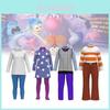 Entzückende Insideout2-Kostüme für Kinder mit Freude, Trauer, Wut, Ekel, Angst für Halloween-Partys