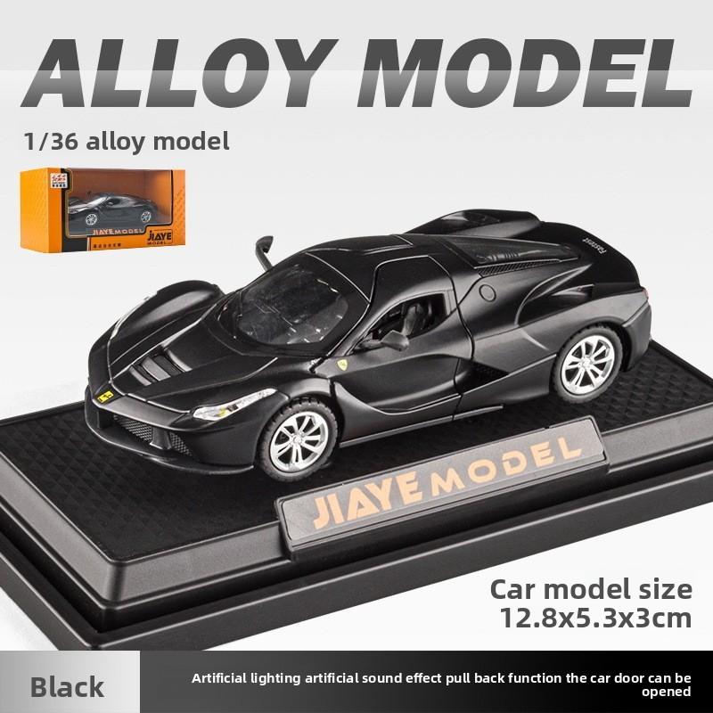 Car Laalloy Model 136 Scale Sports Light Sound Open Kids Doors