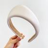 Women Headband Wide Brim Satin Triangle Headband Face Shaping Makeup Washing Hair Hoop Non-Painful Daily Hair Accessory