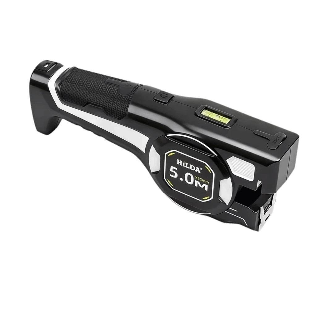 Retractable Digital Tape Measure Sturdy Construction Electric Measuring Tool  For Home Use