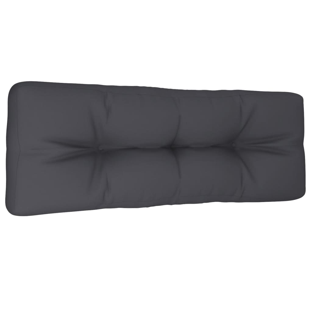 Pallet Cushion Anthracite 120 X 40 X 12 Cm Fabric