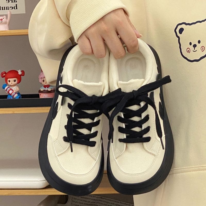 Plateau-Board-Schuhe mit Augenabdeckung, Panda, 22 Neu, lässig, Koreanisch, Nische, schick, Schüler