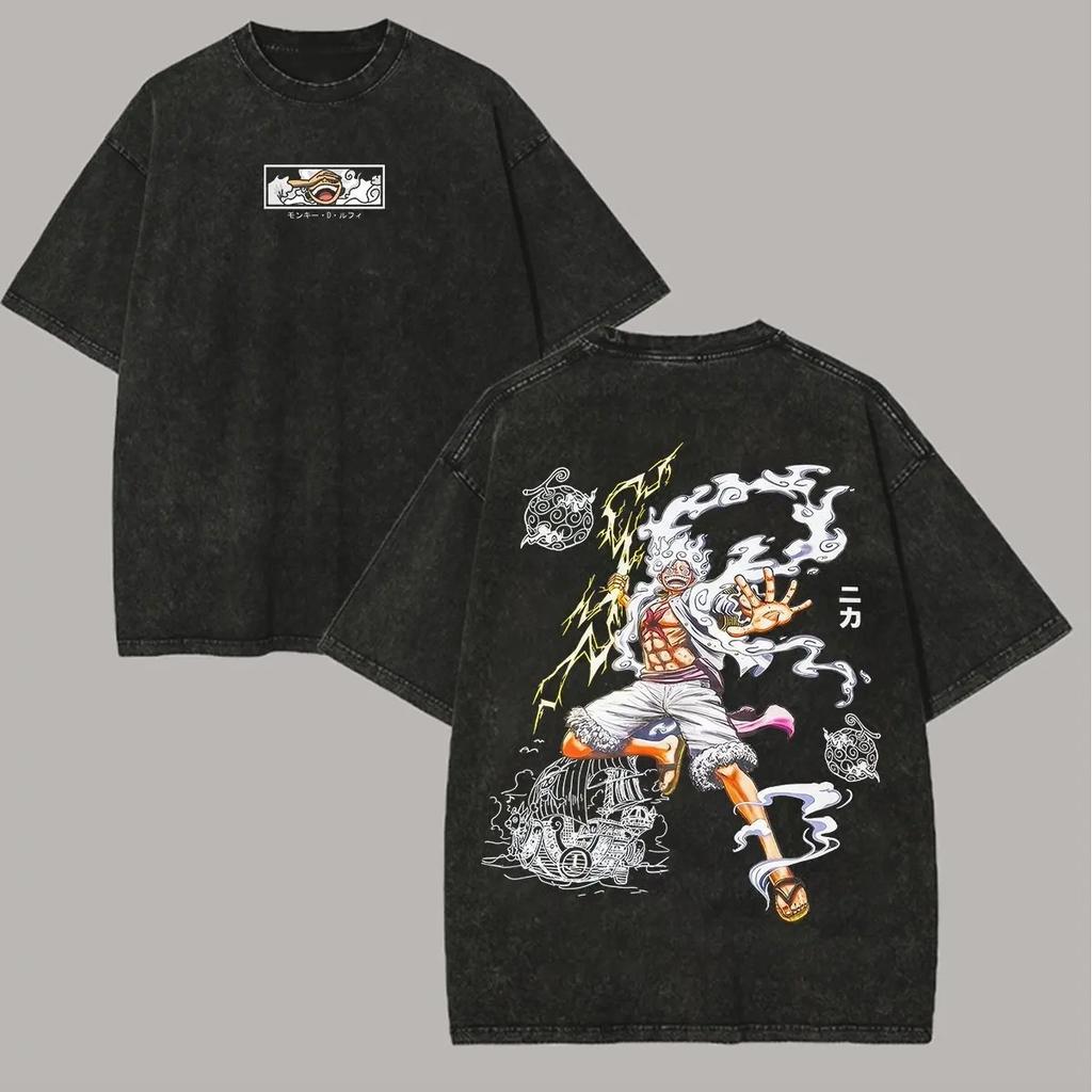 Hot Sale One Piece Boa Hancock Graphic Print T-Shirt Men Women Streetwear Hip Hop Harajuku Fashion Vintage Washed Cotton Summer New Tee Oversized Top