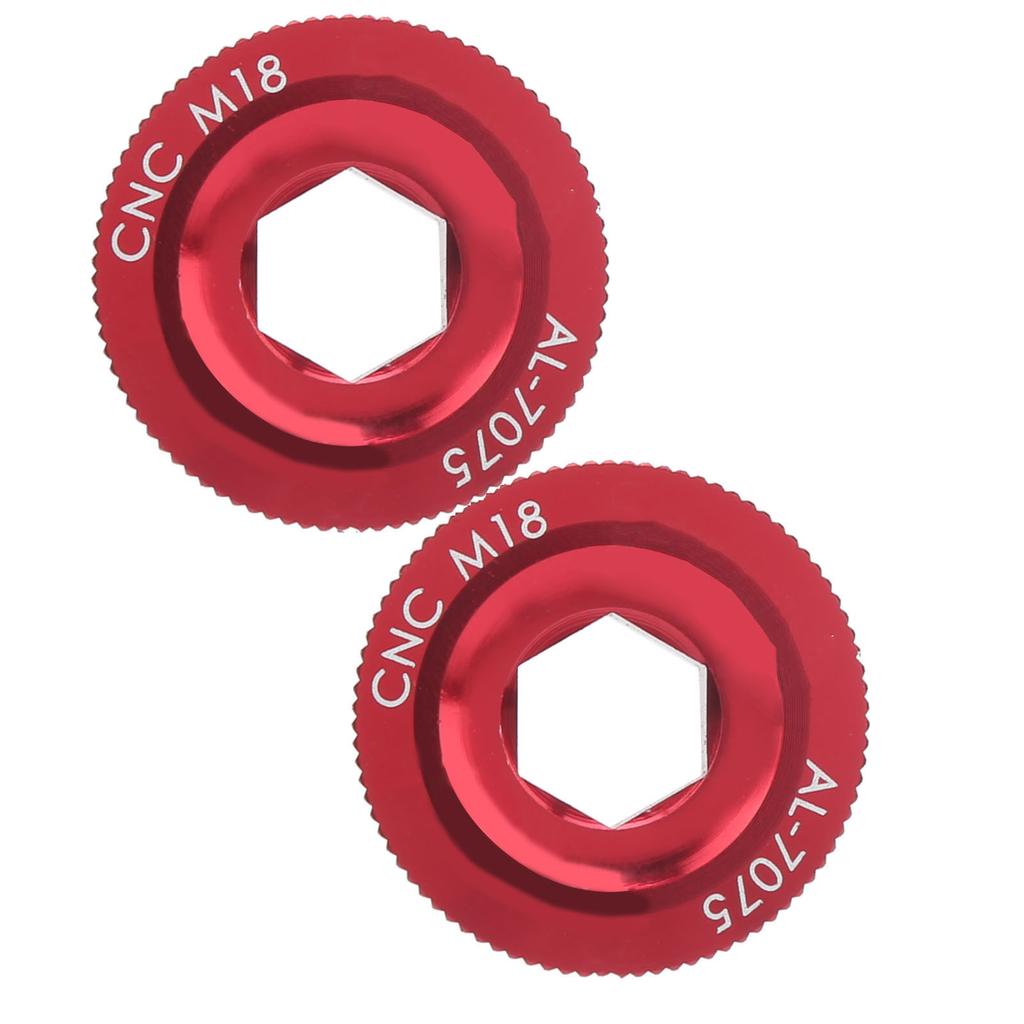 2pcs M18 Bicycle Crank Cover Screw Cap Dustproof Waterproof Aluminum Alloy Parts for Prowheel Hollow Integrated