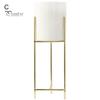 Elegant Ceramic Planter 1 Set Flower Pot Stylish Iron Frame Stand Plant For Office Flowerpot for Home Room Decoration
