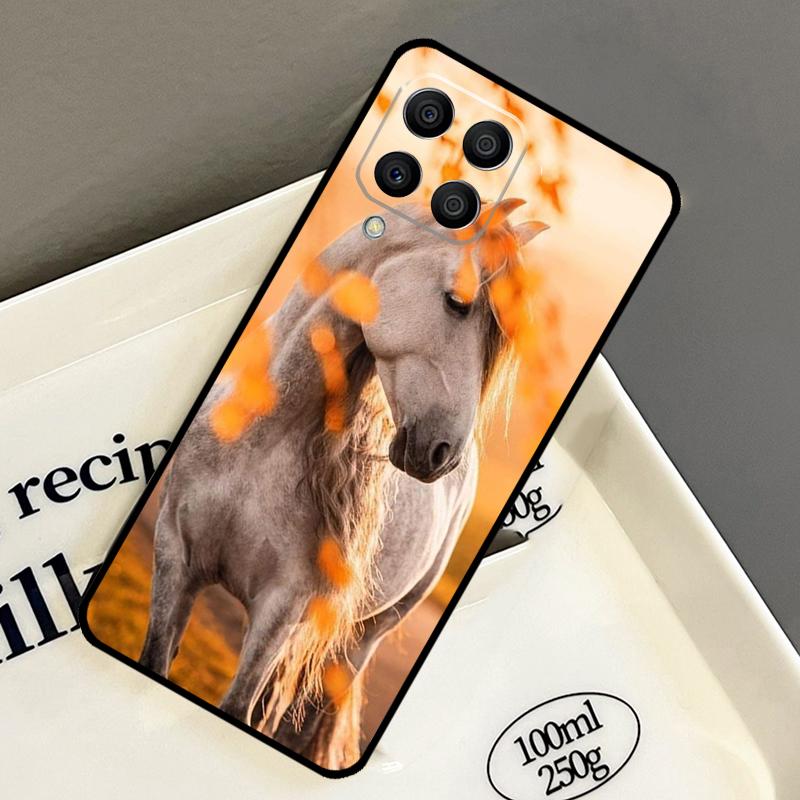 Animal Steed Horse Case For Samsung Galaxy M32 M12 M52 M15 M35 M55 M31 M56 M36 M16 M06 M13 M33 M53 M14 M34 M54