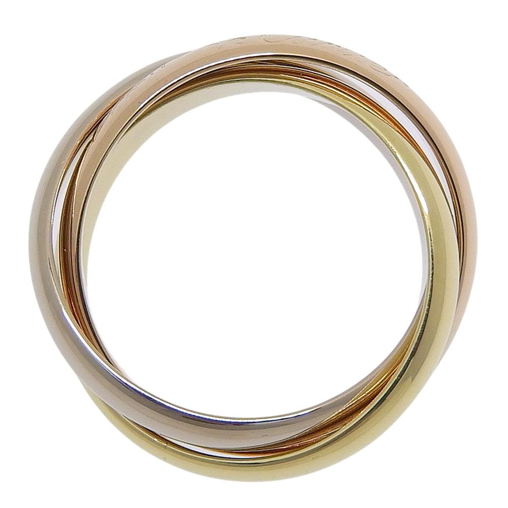 CARTIER Trinity Ring K18 Gold (YGxPGxWG) #4.3(US Size) 7.1g Women Used