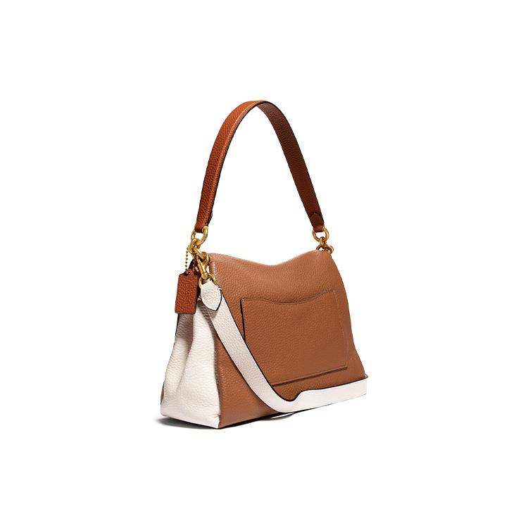 New COACH May Leather Flap Bag Crossbody Bag Shoulder Bag Women's Multicolor Vintage Khaki 4613-B4RGI