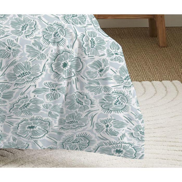 4-piece Sheet Set for 160 X 200 Cm Bed "Large Width" Agathe Celadon