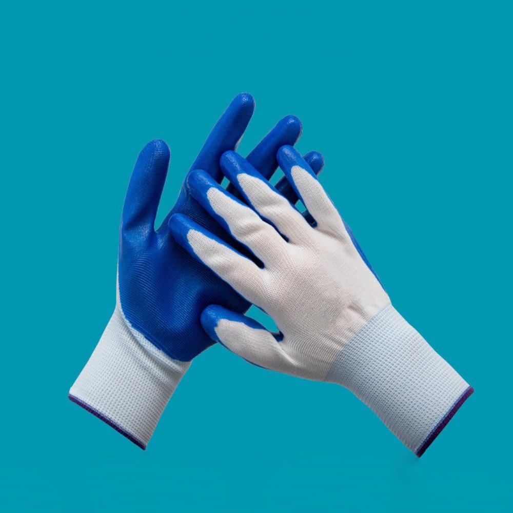 12pairs Stretch Protective Gloves High Durability Cycling Mittens Safety Gloves  Construction Sites