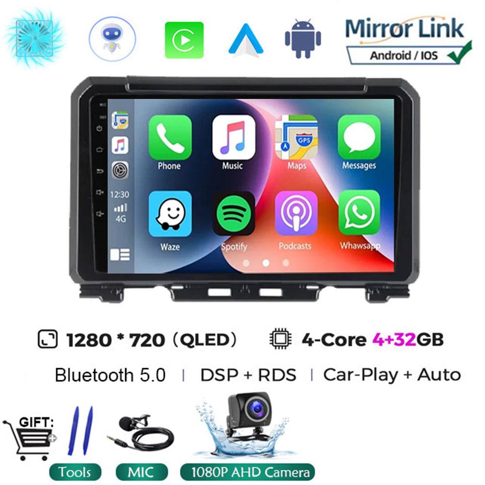 9 Inch Android 14 For Suzuki Jimny JB64 JB74 2018 - 2020 Multimedia Video Player Car Radio Stereo GPS Navigation Carplay