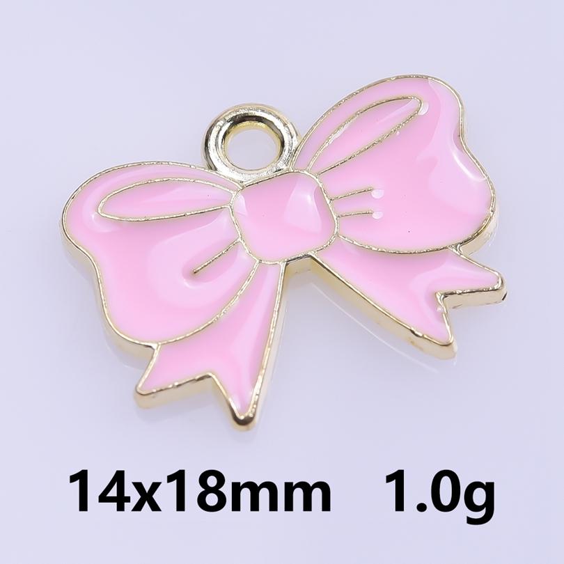 Rosa Liebe Mädchen Accessoires Emaille Großhandel Anhänger Für Schmuckherstellung Zubehör Mond/Blume/Schmetterling Anhänger Charm DIY Ohrring Basteln