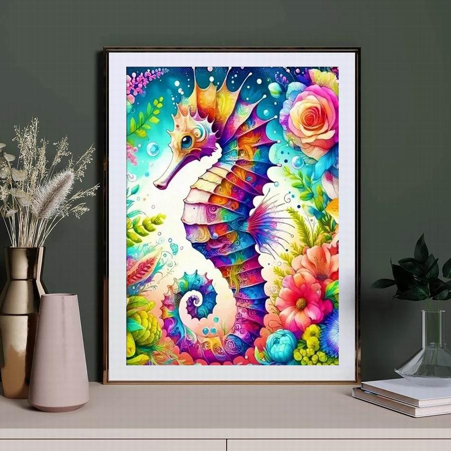 Diamond Painting New Collection 2024 Sea Horse Diy Full Square Round Drill Rhinestone Embroidery Starfish Shells Mosaic Cross Stitch Kits