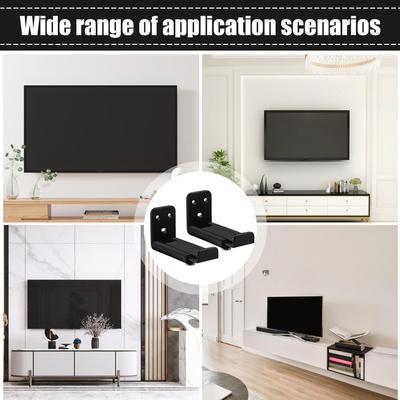 Sound Bar Mounts Wall Bracket Anti-Drop Easy To Install Wall Shelf Holder Soundbar Speaker Mounting Bracket