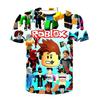 Roblox Game kids T-shirt cosplay costumes Child Cartoon Short sleeve top 3D Print Casual Street Clothes