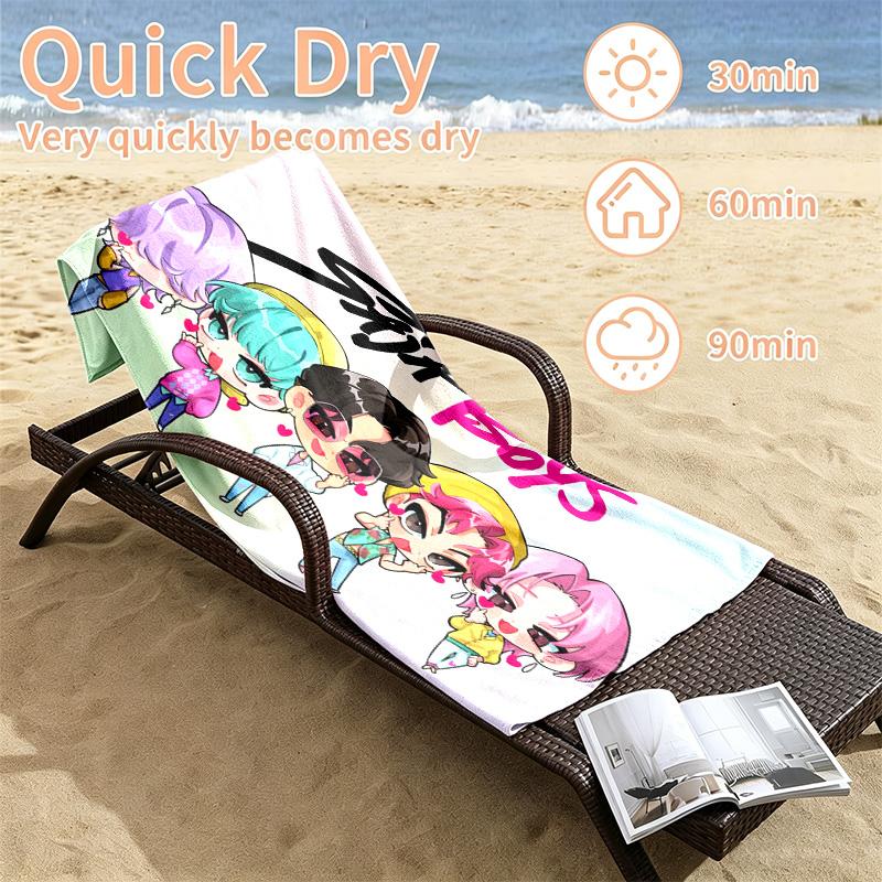 Kpop demon hunters Beach towels also serve as bath towels summer essential a musthave for the outdoors the beach and the pool