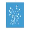 Toile d'art mural avec ligne Matisse Picasso bleue, feuilles de fleurs, peinture, affiches et imprimés nordiques, images murales pour décor de salon