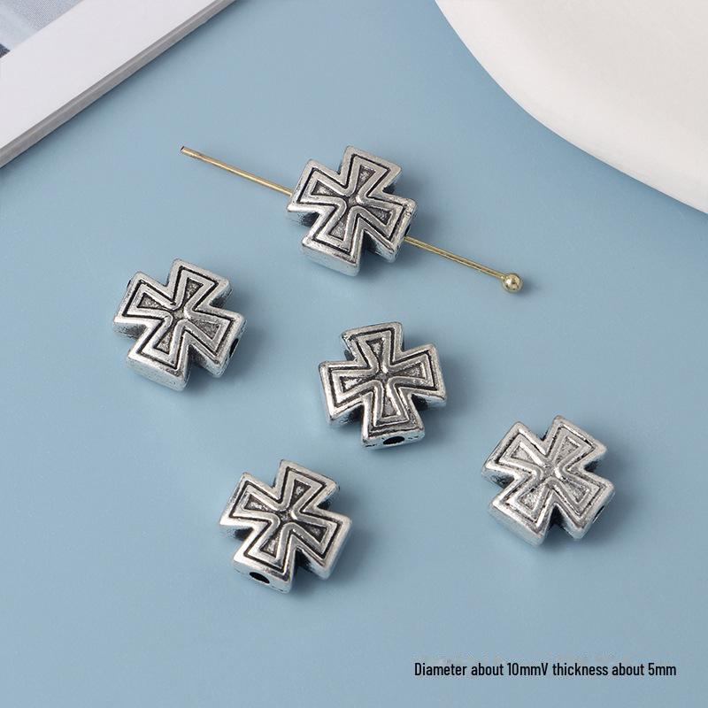 Συλλογή Κοσμημάτων με Χάντρες από Κράμα Cross Knight Our Lady: Χειροποίητα DIY βραχιόλια, κολιέ και σκουλαρίκια υλικά