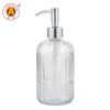 420ml Leere Klare Glas Flüssigseife Spülmittel Spender Shampoo Spender Flasche Ersatzpumpe für Badezimmer Shampoo und Lotion