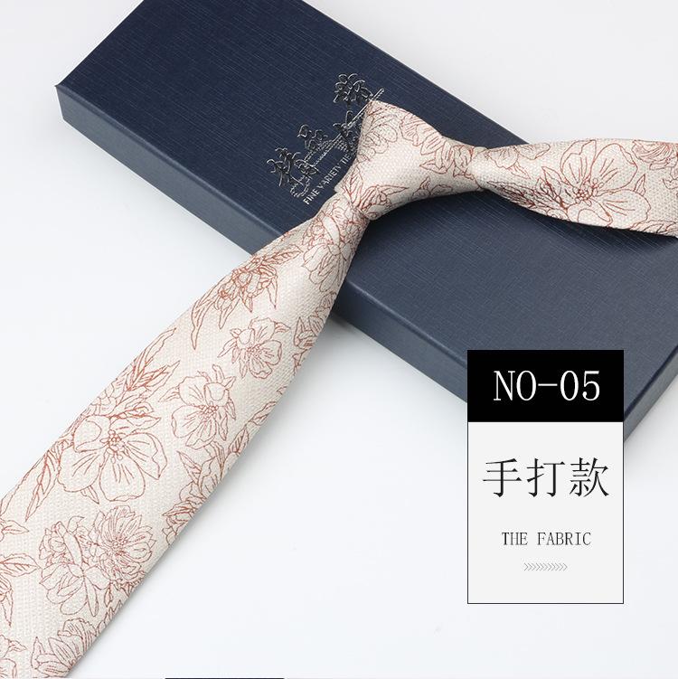 

Галстук с узором высокого класса мужской, костюм джентльмена, платье, деловой банкет, ведущий, 8 см, ручной работы, полиэстер, длинный галстук