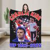 Charlie Kirk Plush Blankets Child  Flannel Bedding Throws For Couch Chair Super Warm Design Quality Bedspread Gift