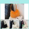 Stylish Vintage Plush Shoulder Bag For Women 2023 Trendy Unique Casual Handbag