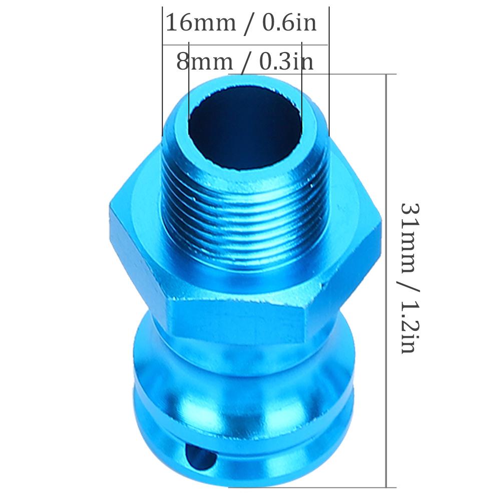 4pcs Aluminum Alloy 17mm Hex 23mm Wheel Extension Adapter for 1Celsius8 RC Car Model