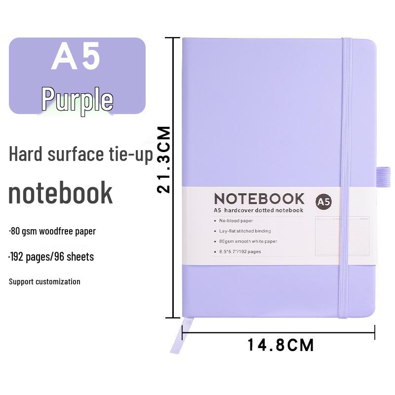 Custom A5 PU Notebook with Strap - Portable, Logo-Printable Business Journal, A6 Size Available