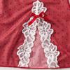 European and American Internet celebrities popular lace mesh semi-perspective sexy suspender skirt nightdress two-piece set