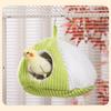 Bird Hammock Parrot Nest House Parakeet Toys Hanging Warm Bird Nest for Parrot Hamster Small Animal Hanging Bed (S/M/L)