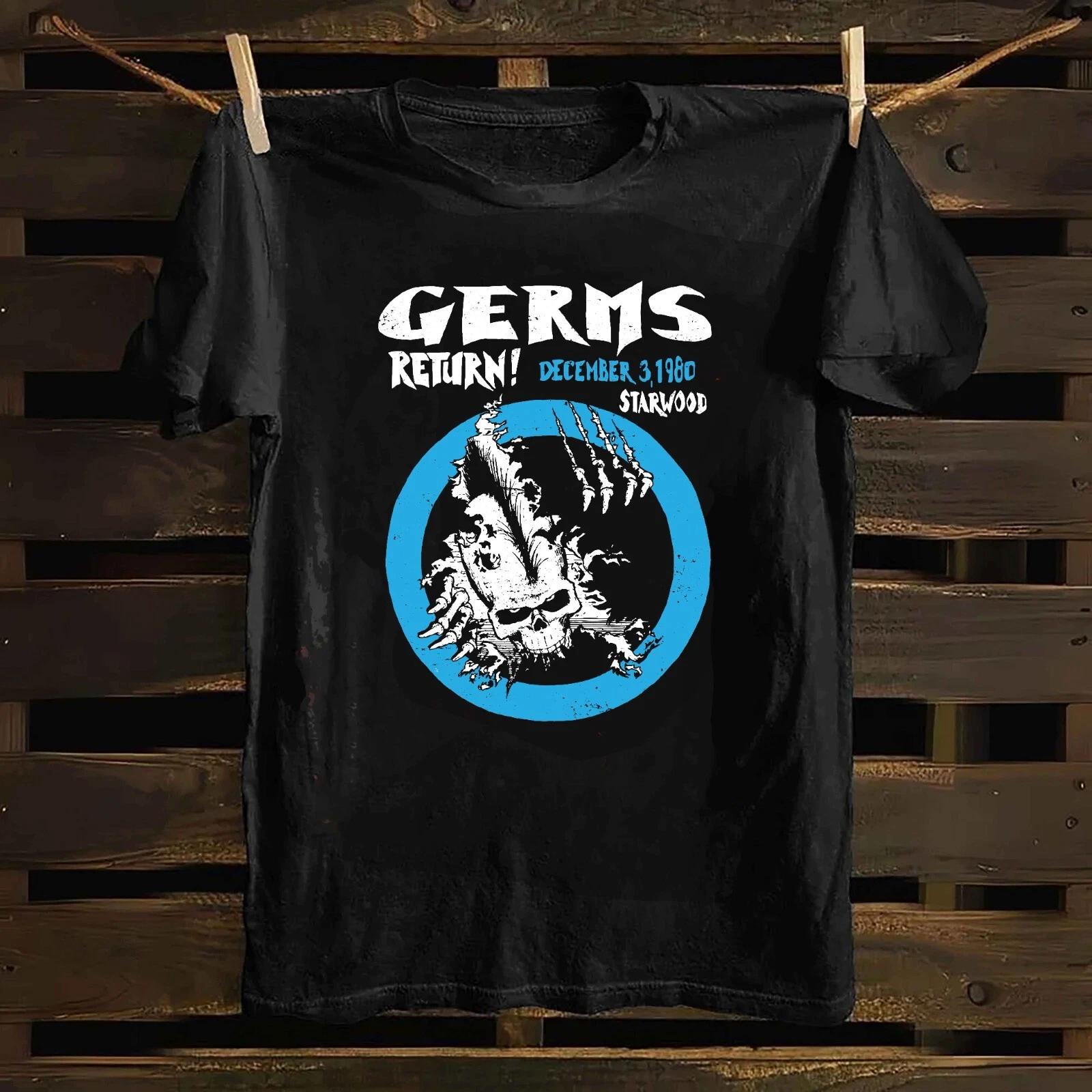 Germs 1980 Starwood (Darby Crash Last Show) Cotton T -Shirt XL M