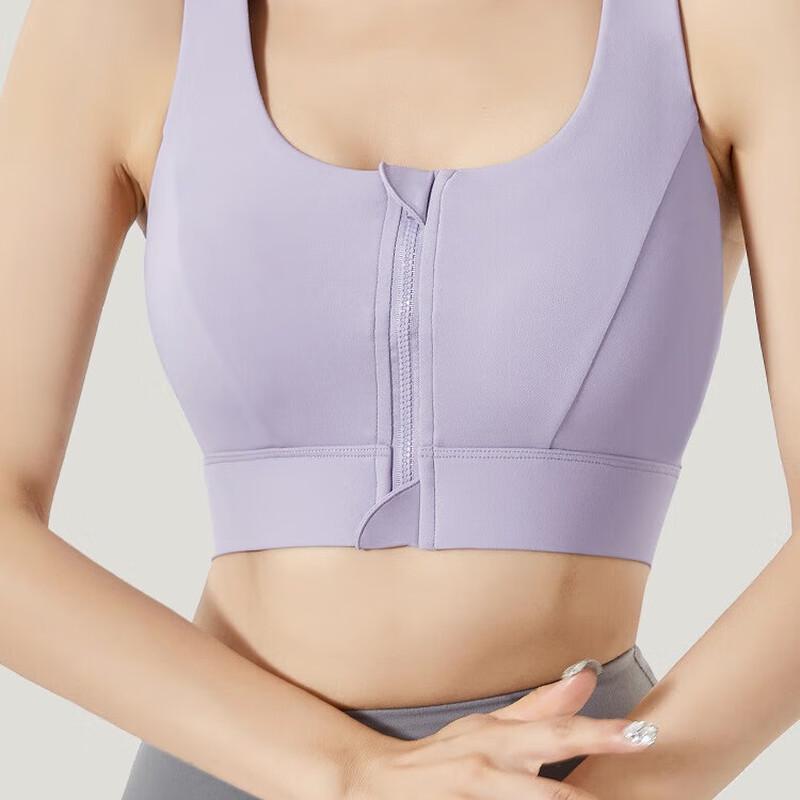 Miling Women's Zipper Sports Bra Yoga Vest