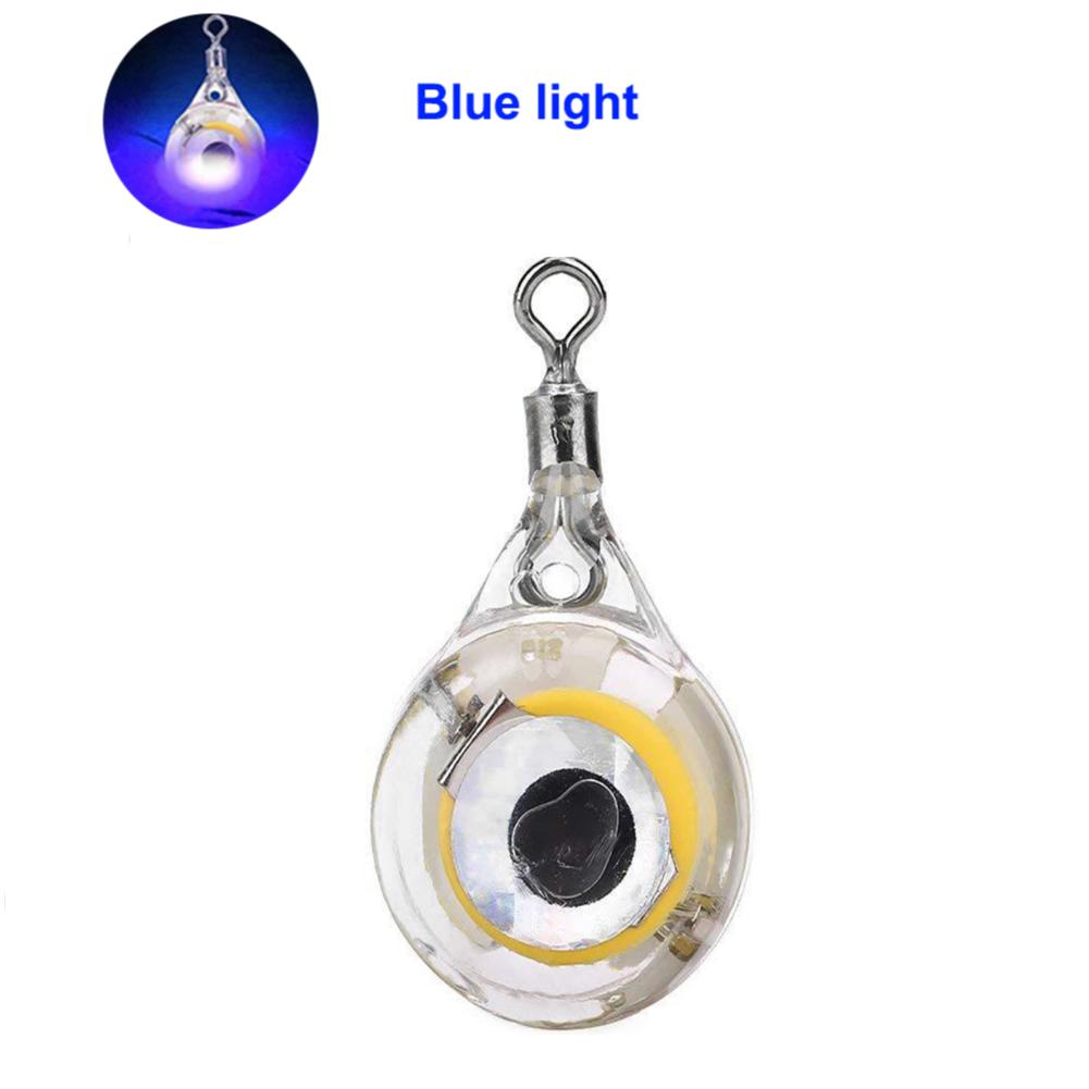 

1-10PCS LED Attracting Fish Light Mini Fishing Lure Light Deep Drop Underwater Eye Shape Fishing Light Luminous Lure Fish Lamp 1PC синій
